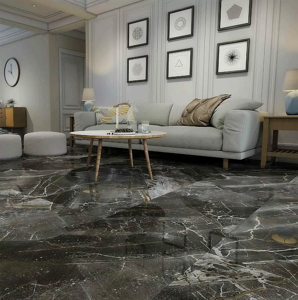 708320 На пол Amani Marble Dark Grey Polish Rect. - фото 2