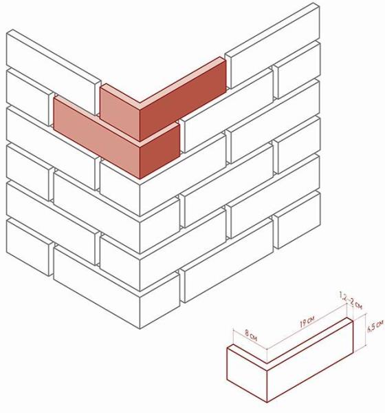 315-55 На стену Брюгге брик 315-55 оранжевый - фото 2