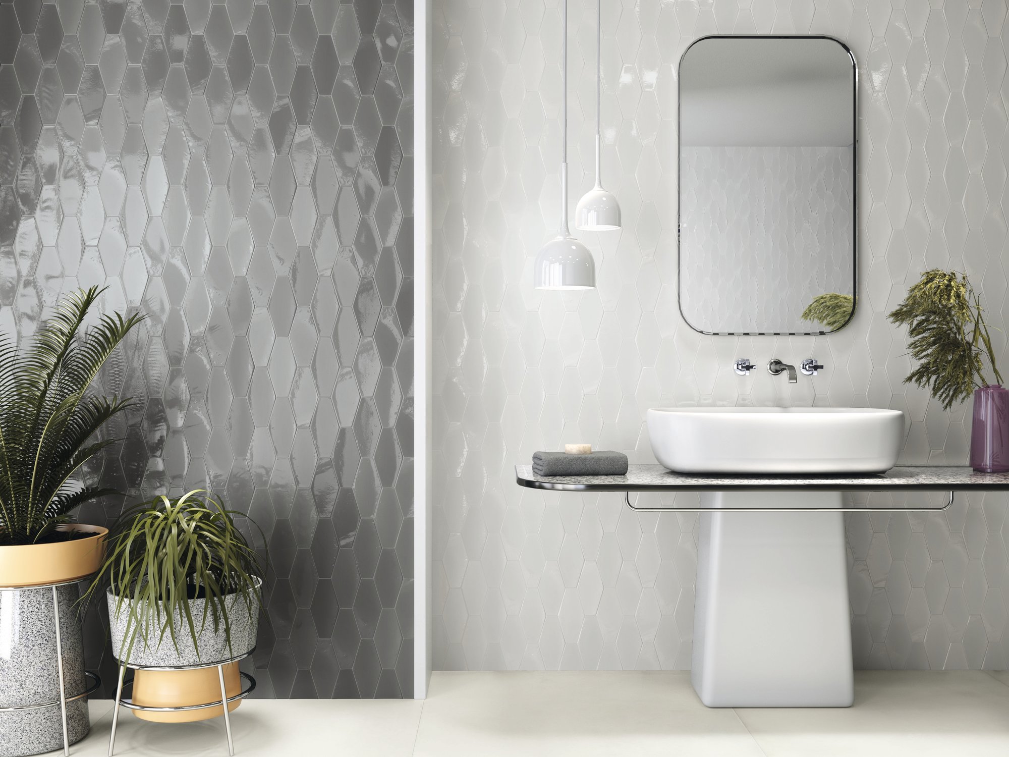 07975-0012 На стену Harlequin Curazao White Mix - фото 4