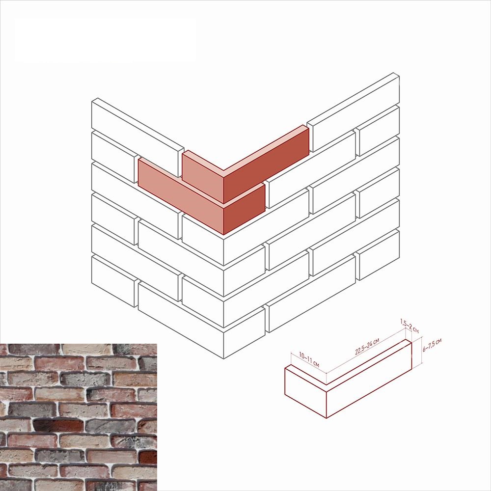 398-95 На стену Берн брик 398-95 Design Угол