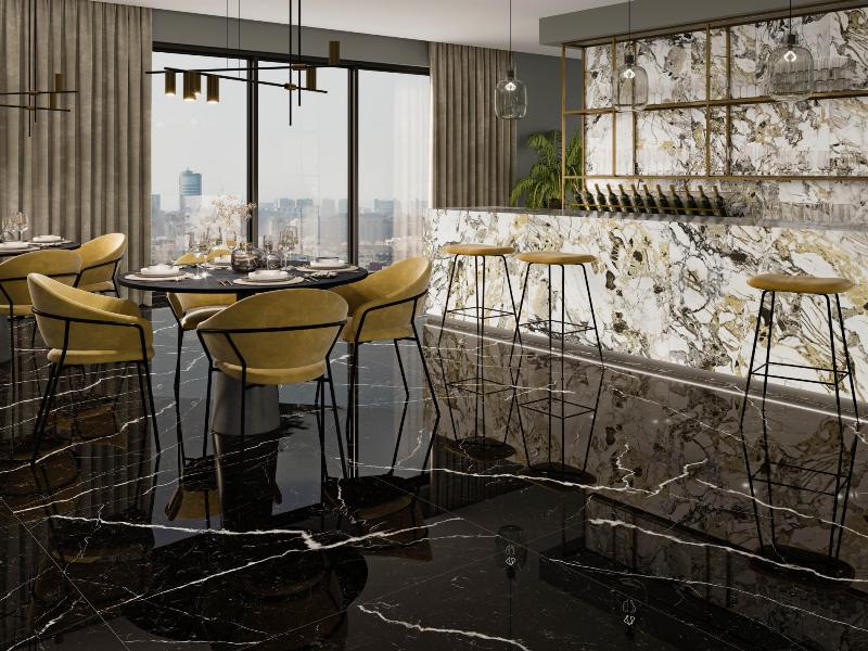 054.961.0215.09564 На пол Cr. Lux Deva Nero 6mm Pol Rett 120x280 - фото 5