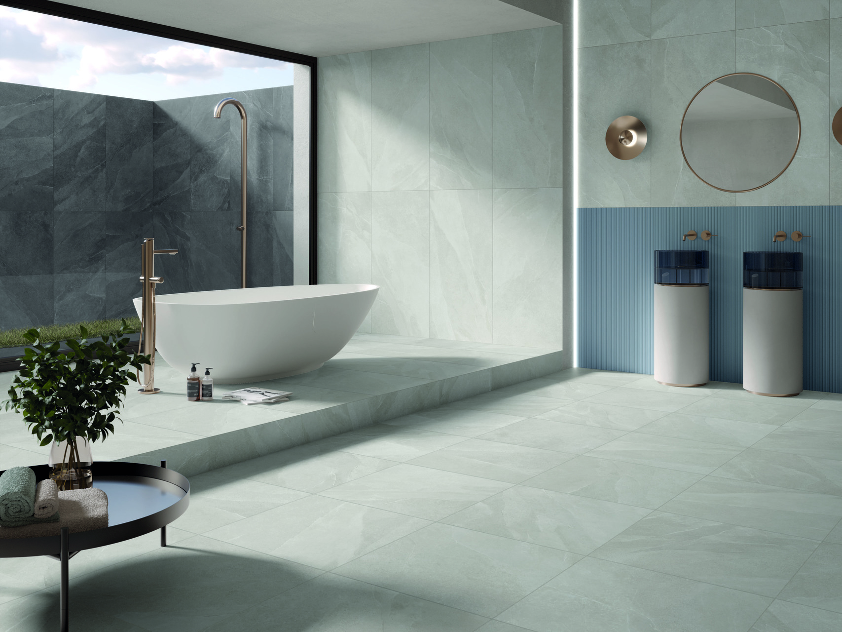 На пол Time Stone Grafite Rett 120x120 - фото 8