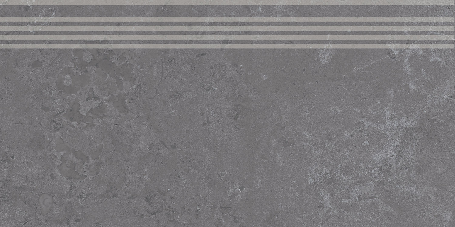 DD205100R/GR Ступень Про Лаймстоун Серая Темная Натуральная Обрезная 60х30 - фото 2