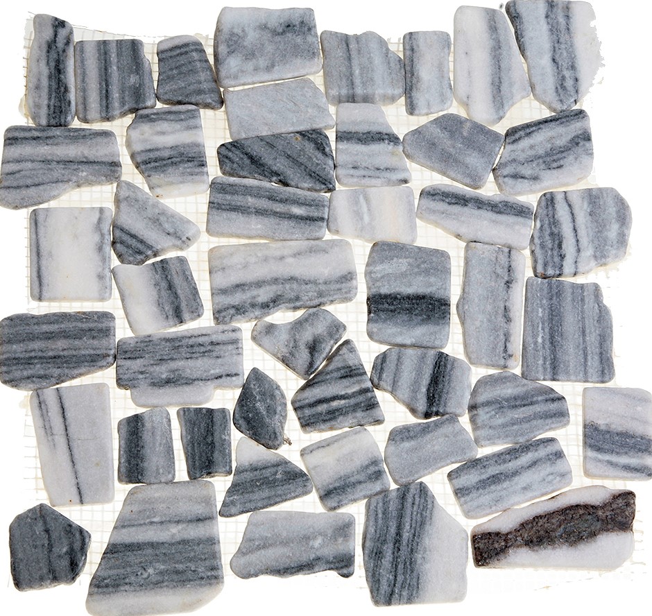 052372 MS7019 На пол Каменная Мрамор серый квадратный 32x32