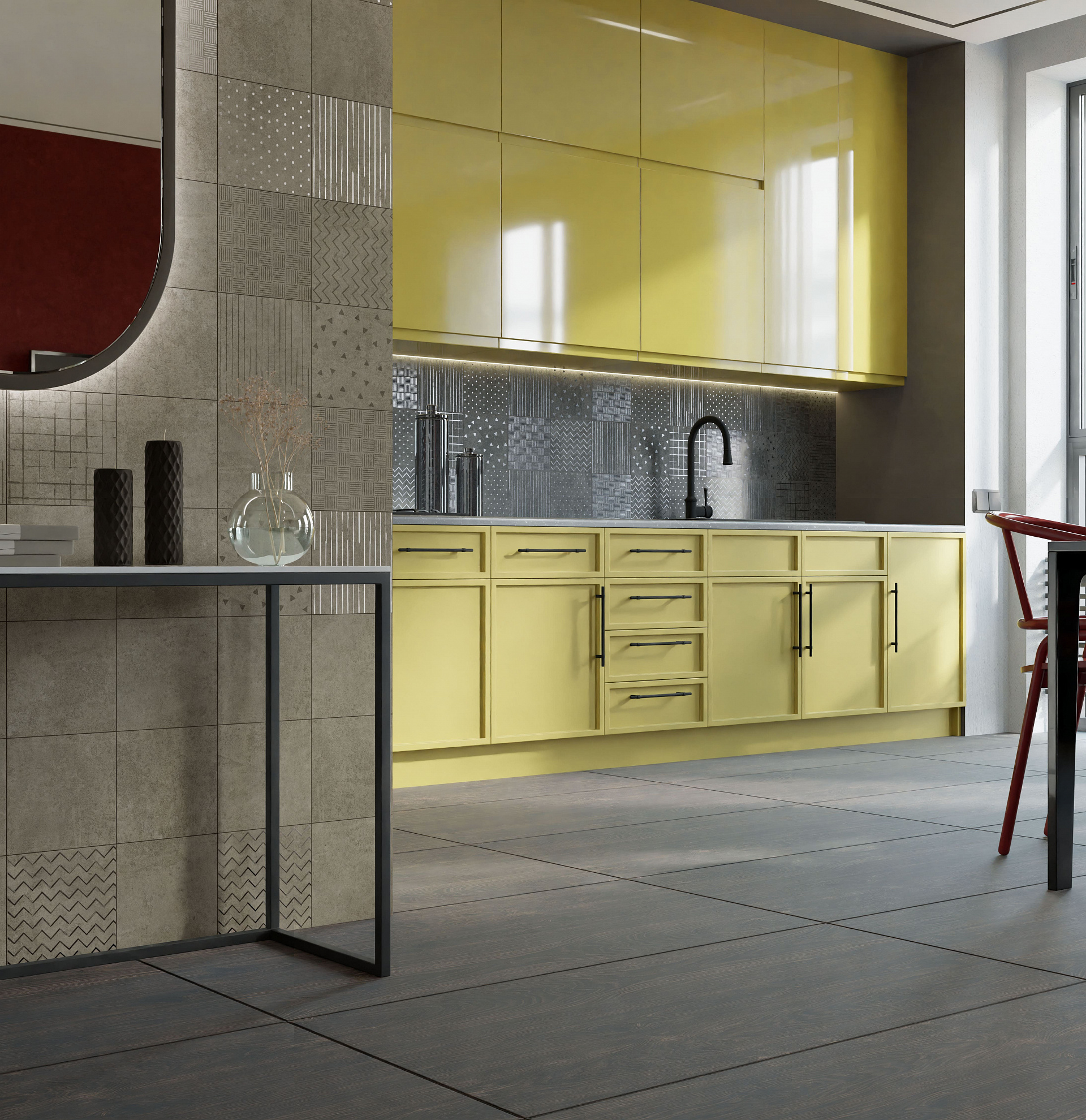 На стену Адажио Светлая орнамент 20x20 - фото 9