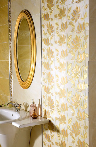 A6566/78 Бордюр Флореаль Золото Матовый - фото 2