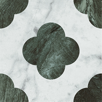 4101196 На пол Dandy Pin White Green 18.6x18.6 - фото 50