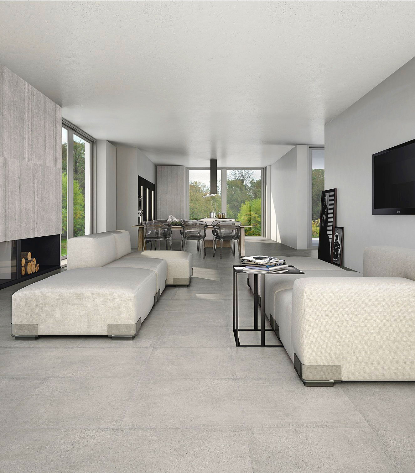 3720062  На пол Cemento Rasato Antracite Rasato R9 9мм 60x120 - фото 3