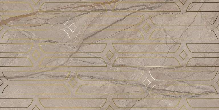 KMD3STA071BR Декор Ифран Бежевый светлый глянцевый обрезной 60x119.5x0.9 - фото 6