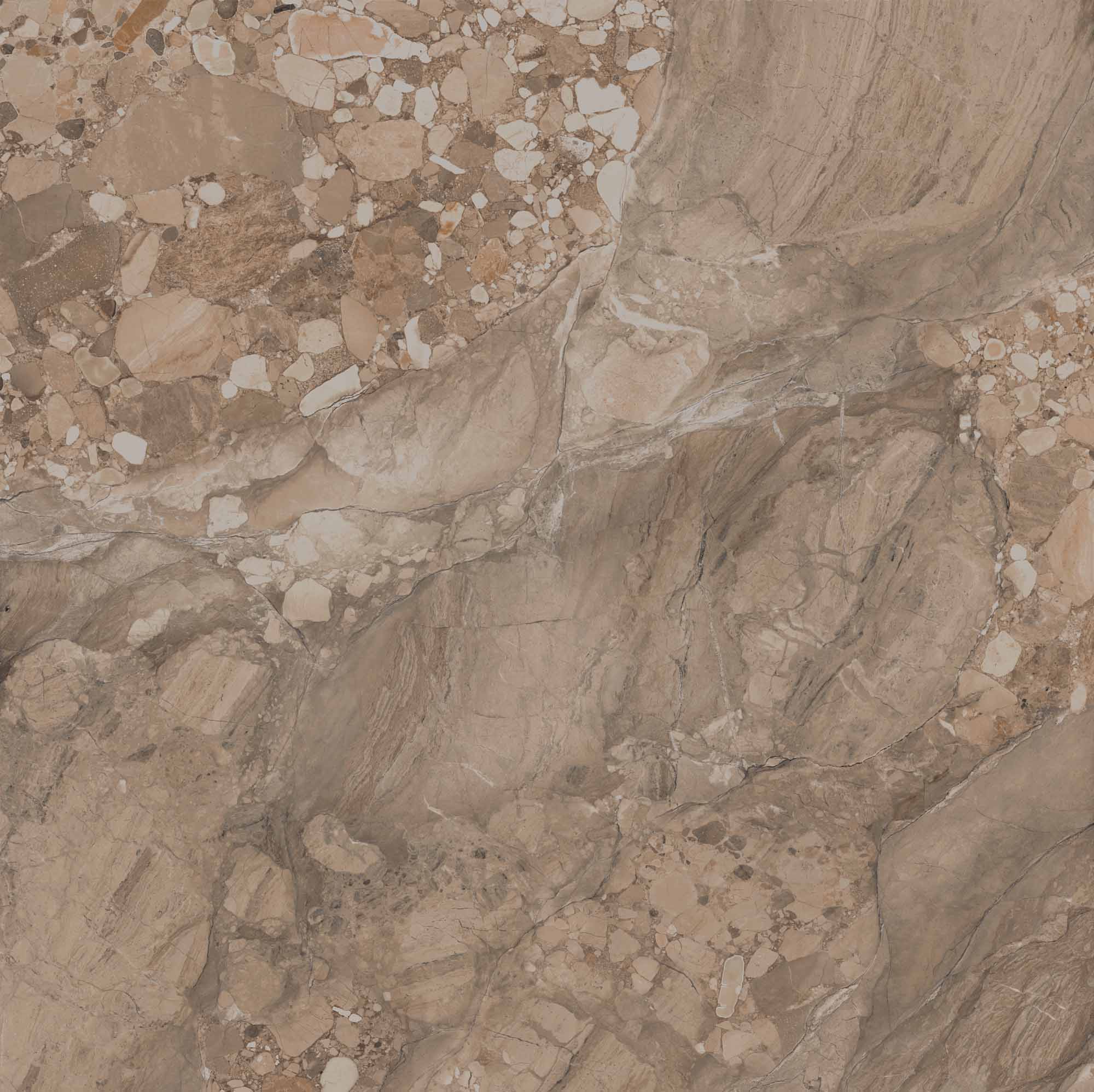 На пол Oceanmist OM03 Brown неполированный 80x80 - фото 4