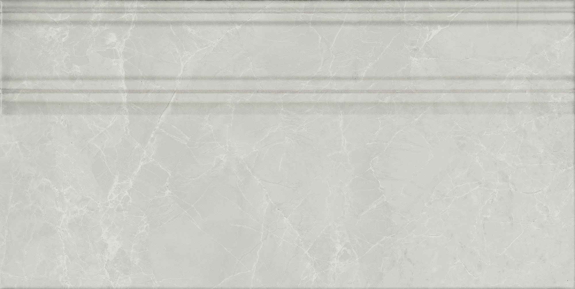 FME028R Плинтус Монте Тиберио Серый глянцевый обрезной 20x40x1.6 - фото 2