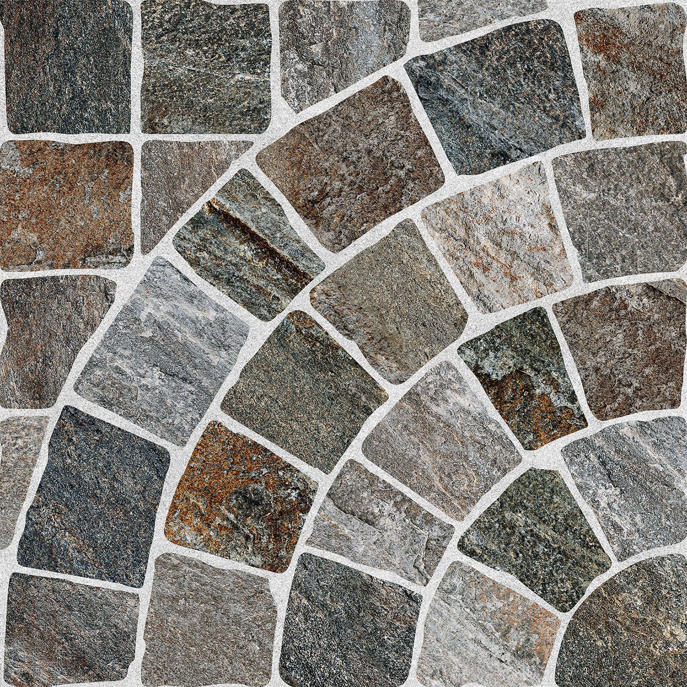 На пол Лиссабон 4 Серо-коричневый 500х500х8 - фото 3