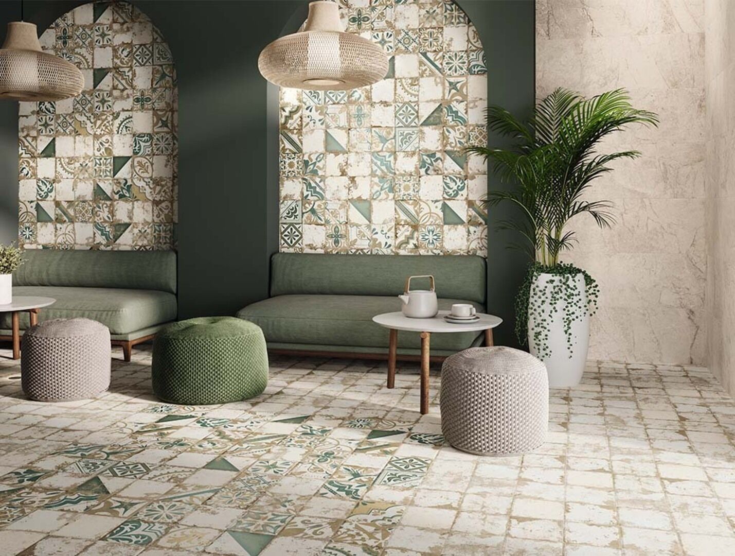 На пол Memory Azul Satin 58x58 - фото 8