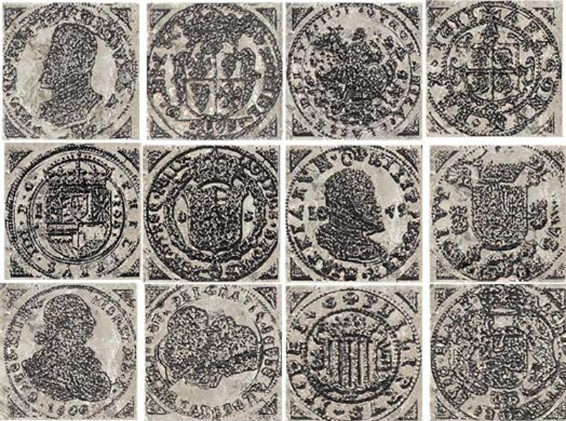 Декоративная вставка Dolomite Olambrilla Fortune Cinder Plata