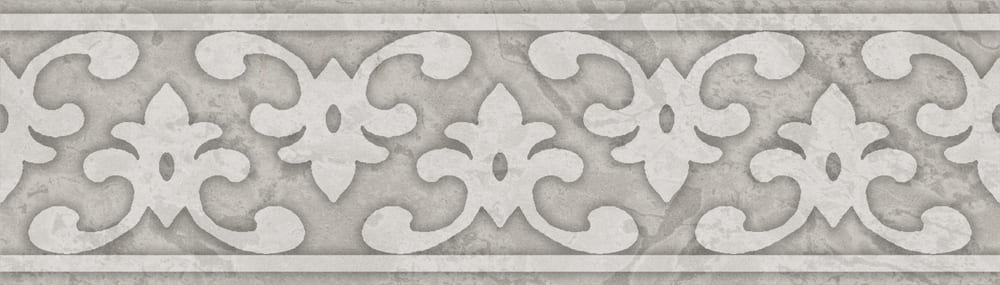 OS/A296/8349 Бордюр Ферони Серый Светлый Матовый 20x5.7 - фото 2
