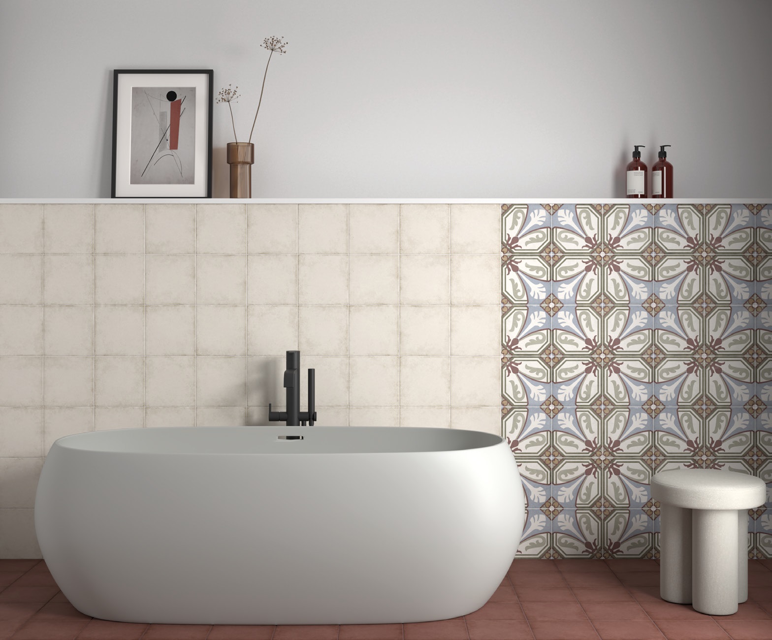 24415 Декор Art Nouveau Inspire Grey 20x20 - фото 5