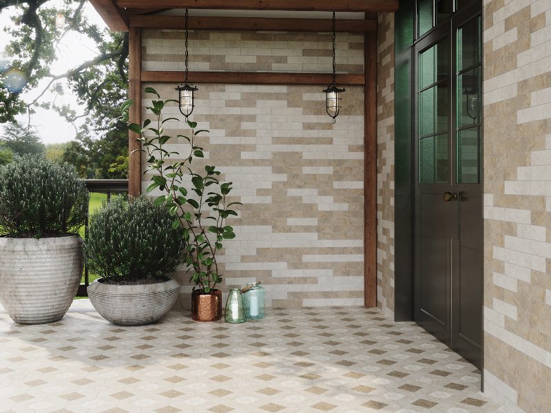 1325 На стену Брюссель 12 частей 9.8х9.8 бежевый светлый матовый - фото 2