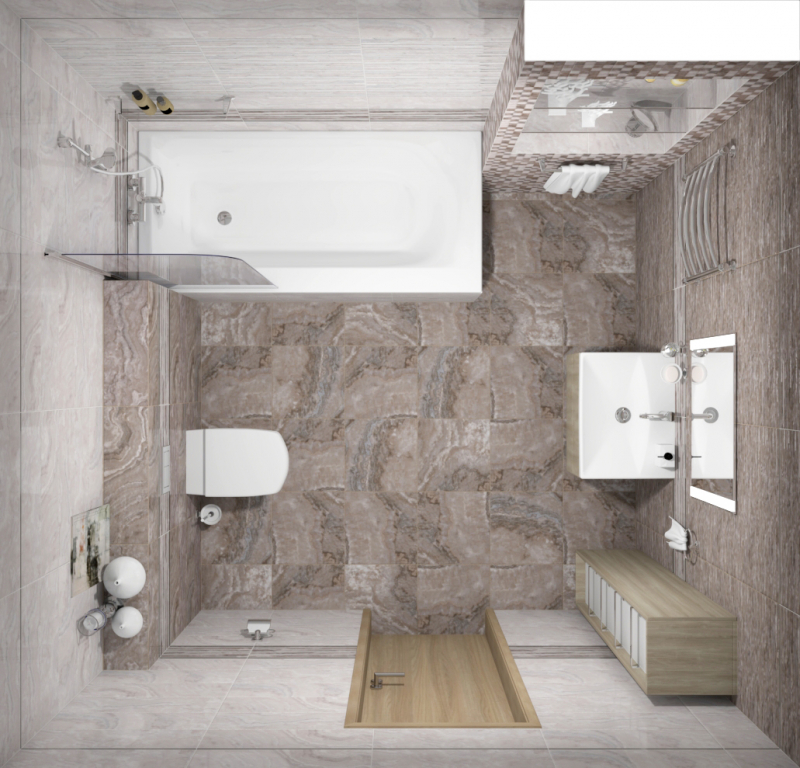 17-10-11-1190 На стену Marmo Бежевая Мозаика - фото 7