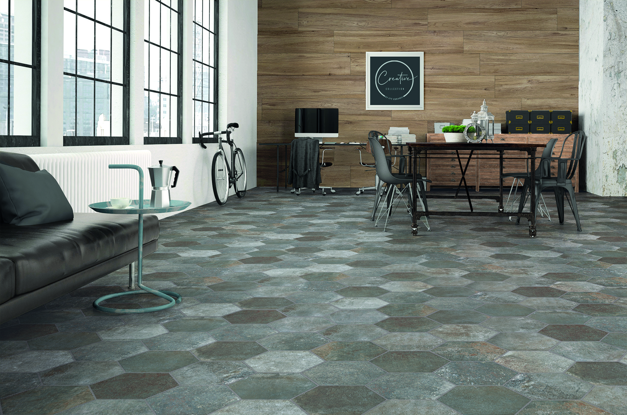 На пол Siena Hexa Mistygrey Matt Hexa - фото 2