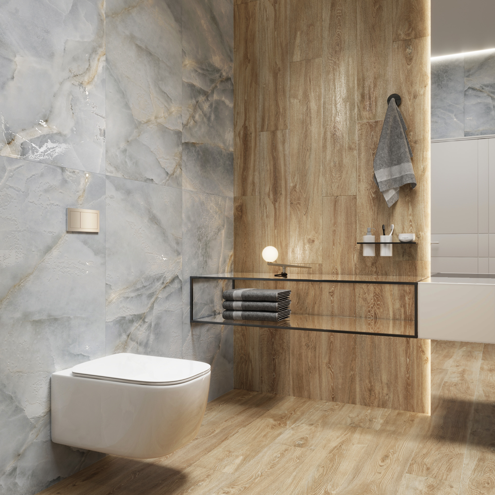 CW-RT11-B На пол Husk Wood Bone Rustic 20x120 - фото 19