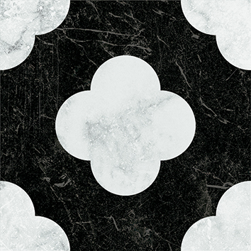 4101200 На пол Dandy Pin Black White 18.6x18.6 - фото 49