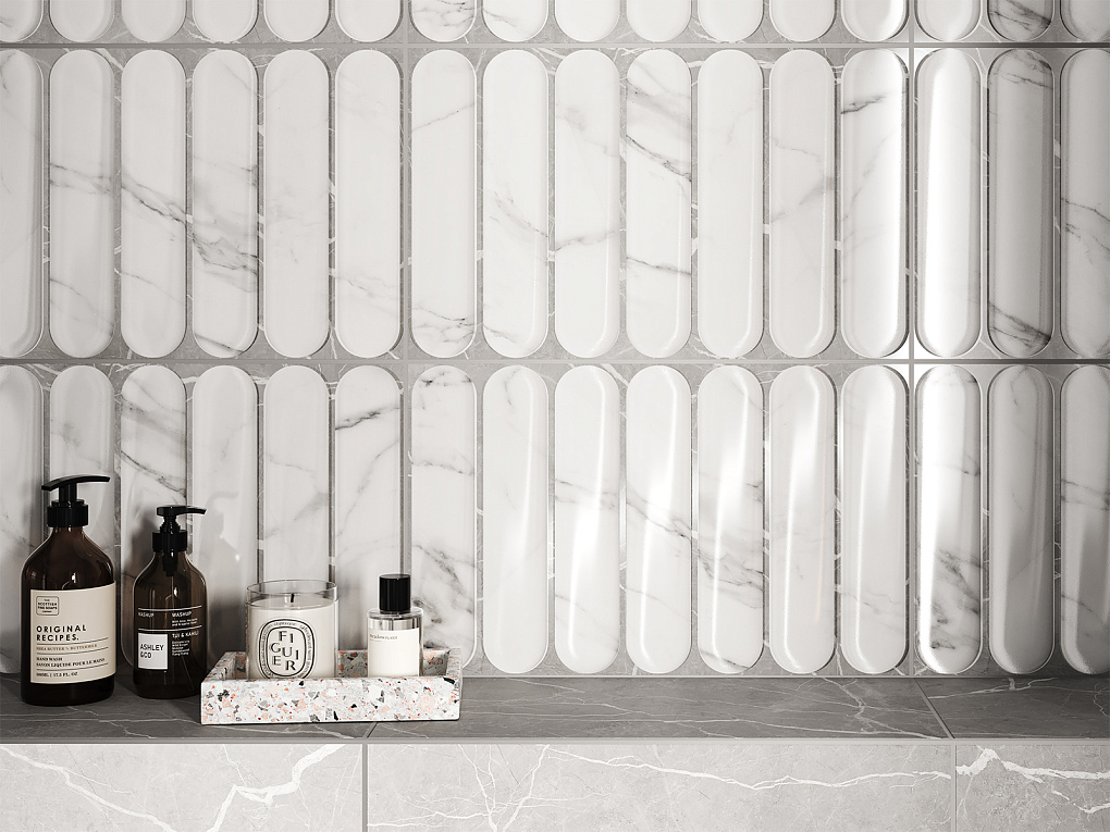 010100001582 На стену Арко Белый низ 03 25х40 - фото 10