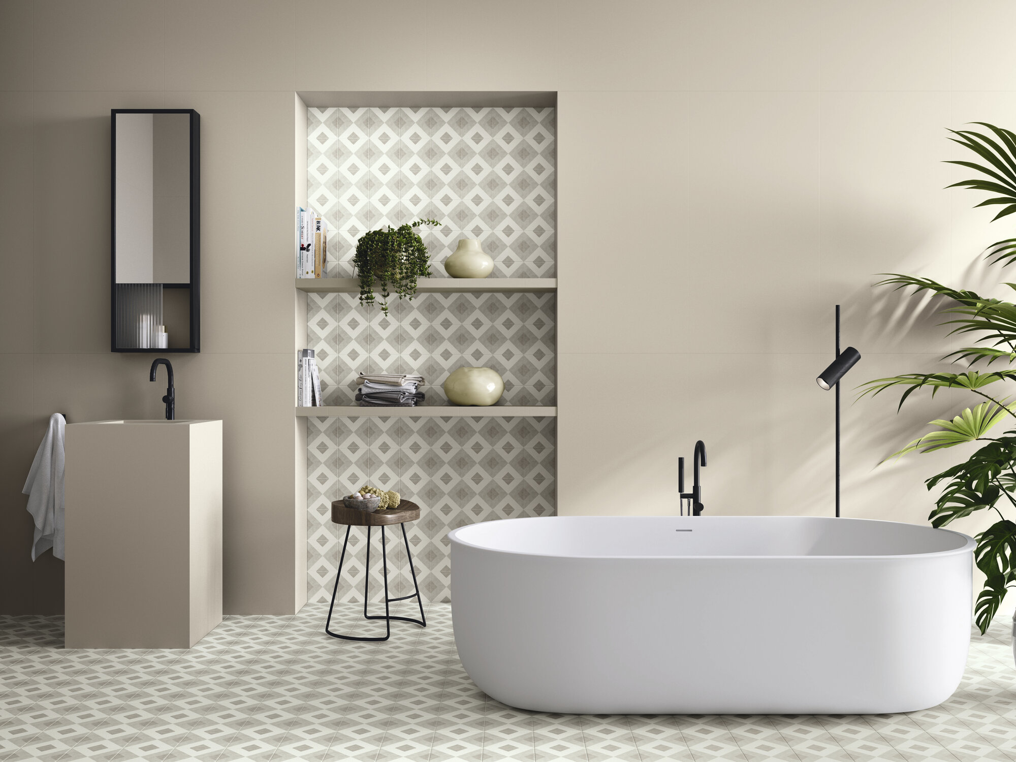 A038719 На пол Brianna Enya Coal 15x15 - фото 13