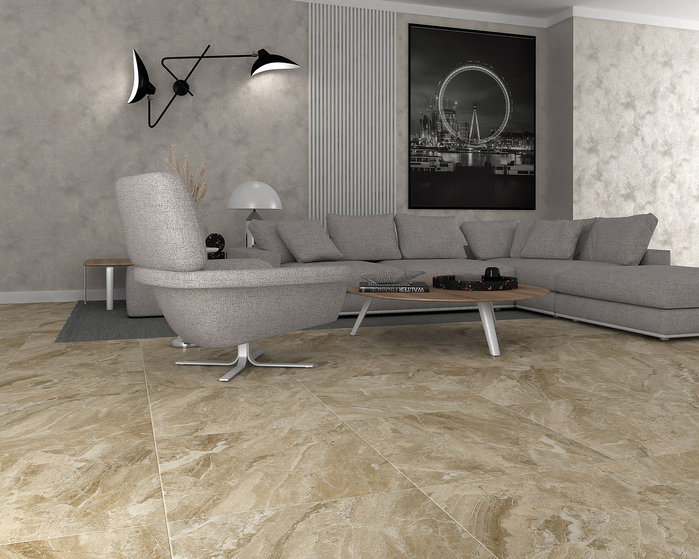 SG644820R На пол Irida Irida Керамогранит серый обрезной 60х60 - фото 2