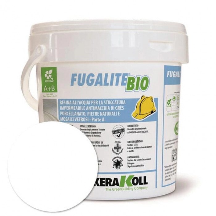  Fugalite Bio Эпоксидная затирка FUGALITE BIO №01 Bianco
