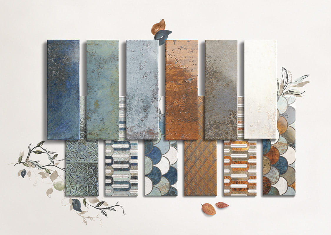 PT03243 На стену Bellagio Arco Blu 10x30 - фото 9