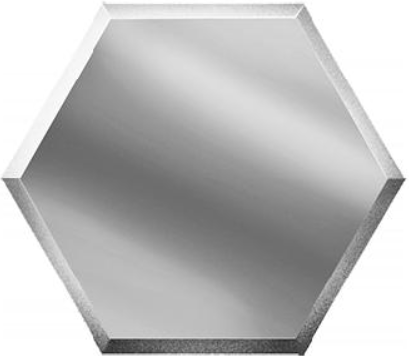 СОЗС3 На стену Зеркальная плитка Зеркальная серебряная сота созс3 30х25.9