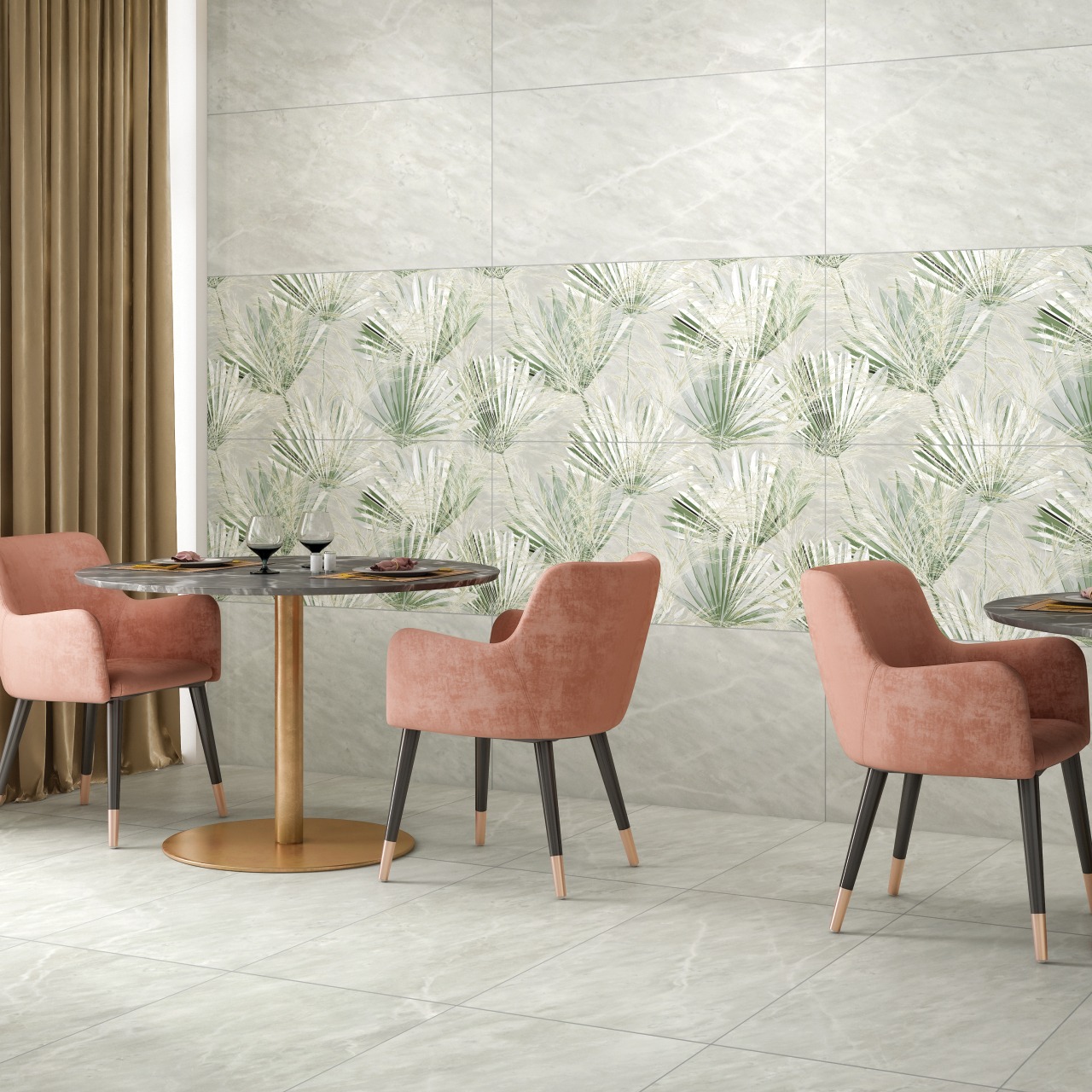 На пол Blomex Green Mist Glossy 60x120 - фото 2