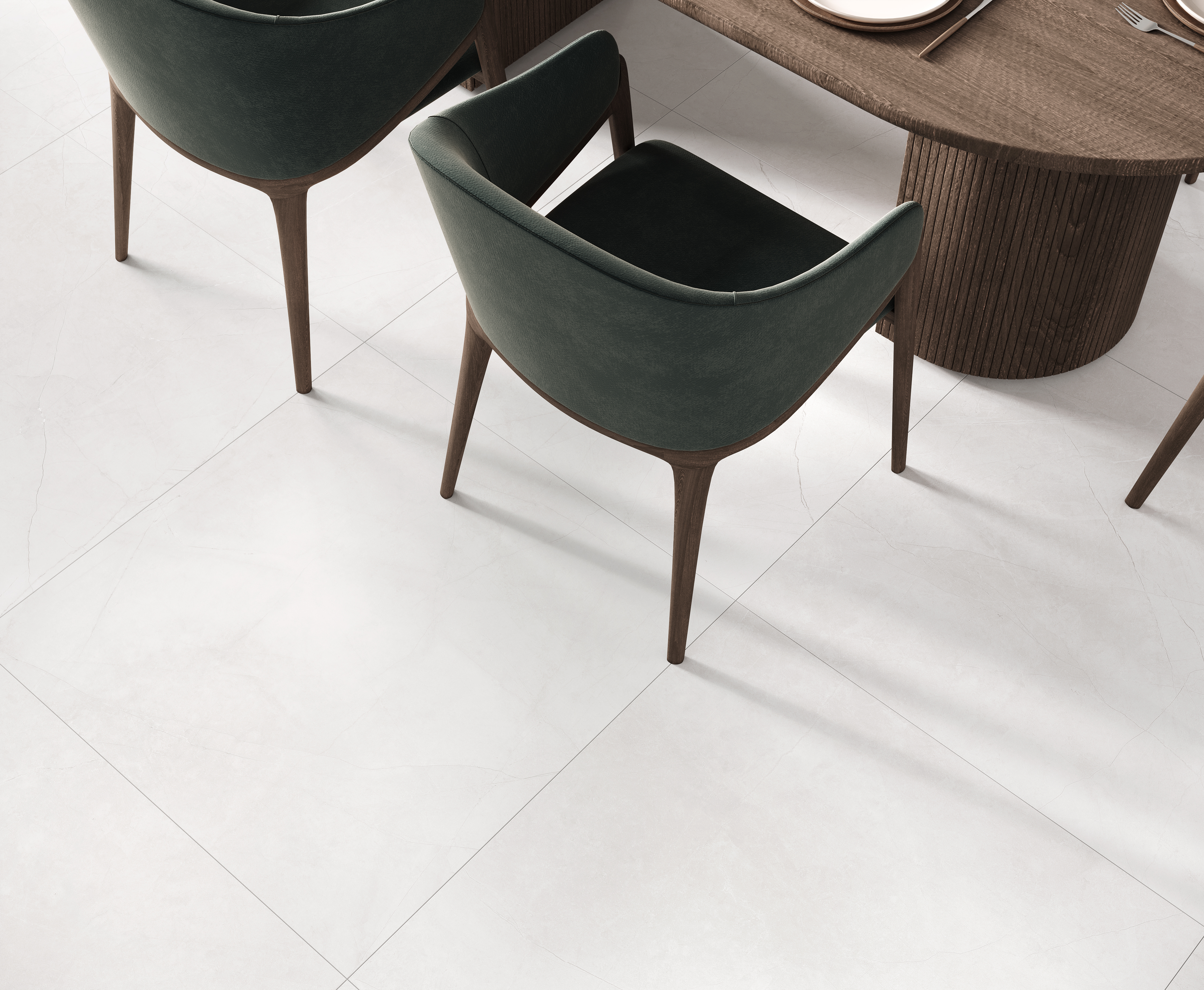 На пол Proxima Bianco Белый 80x80 - фото 3