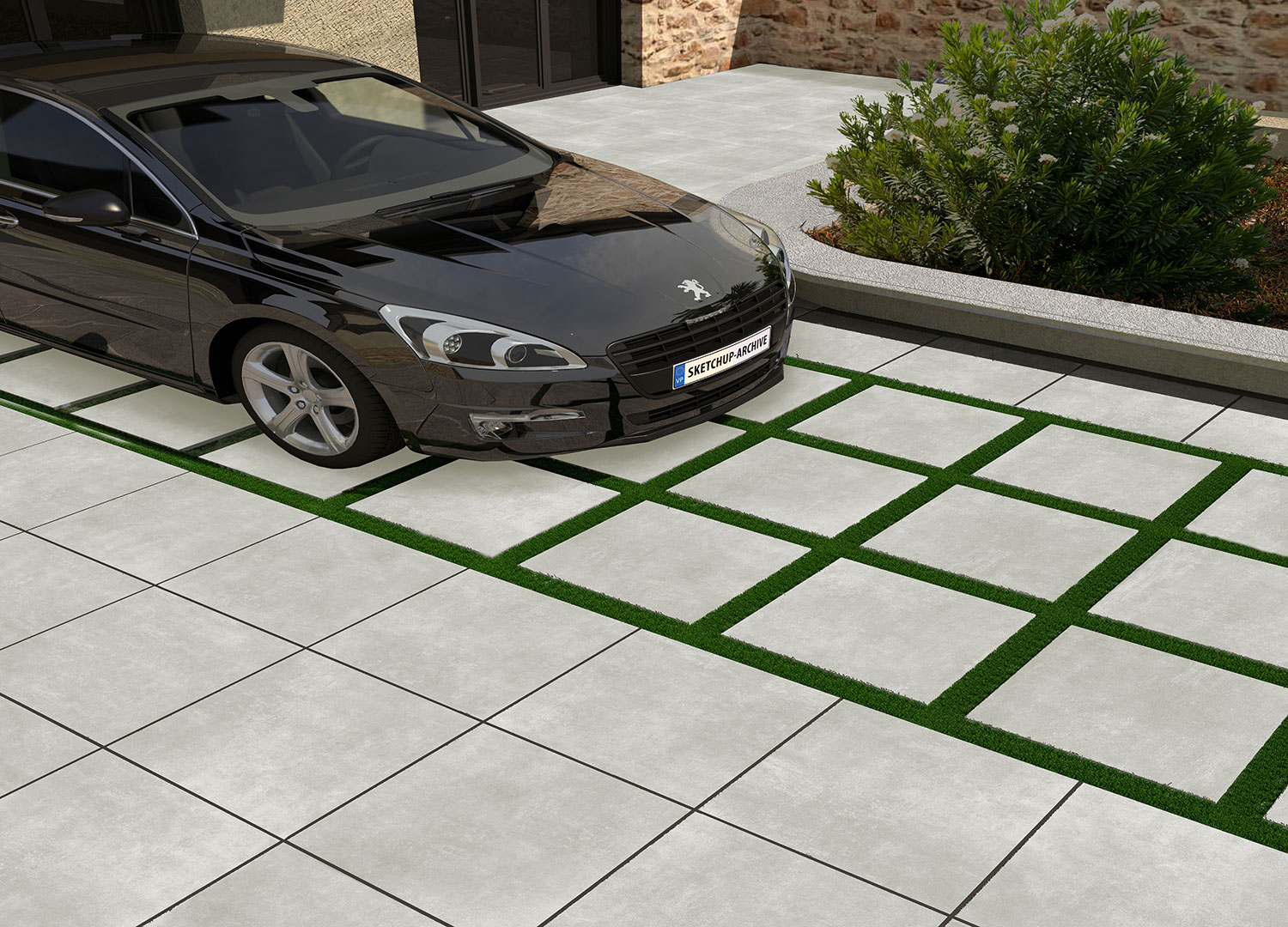 69466 На пол Moon Black 20mm 60х60 - фото 4