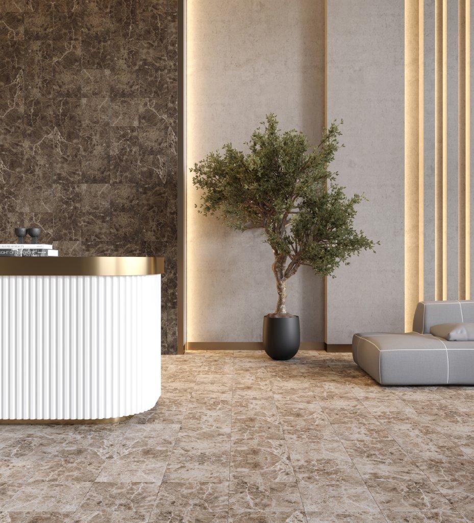 На пол Аликанте Коричневая 32.7x32.7 - фото 3