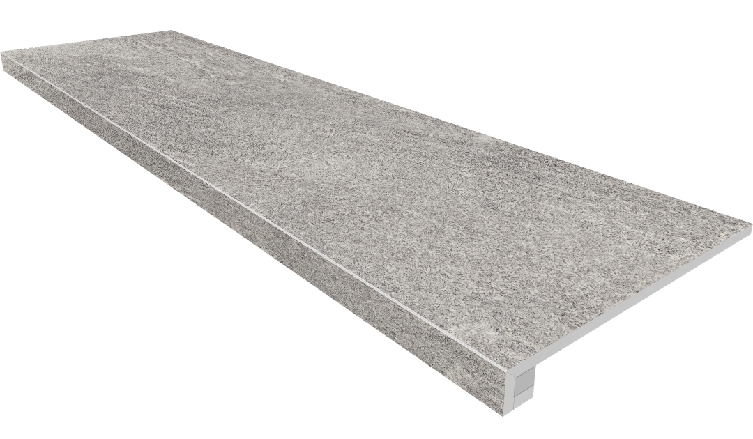 Ступень Tramontana TN01 Grey Неполированная 120x33 + Подступенок 120x14.5