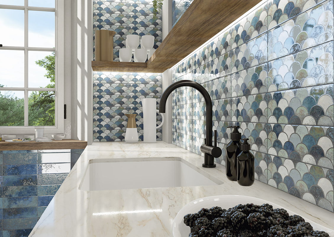 PT03243 На стену Bellagio Arco Blu 10x30 - фото 17