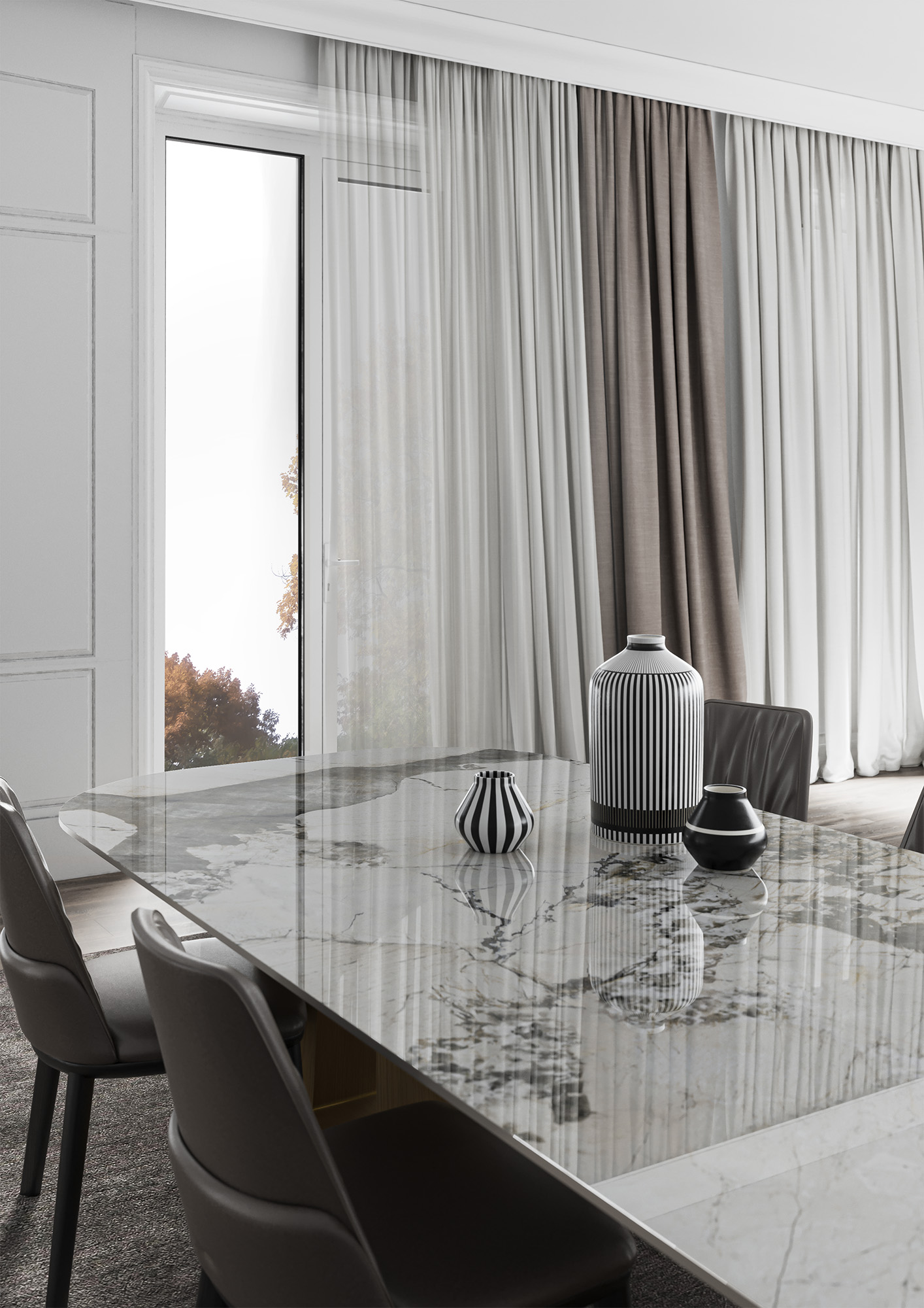 На пол Polished Nero Marquina 2700х1200х6 - фото 30