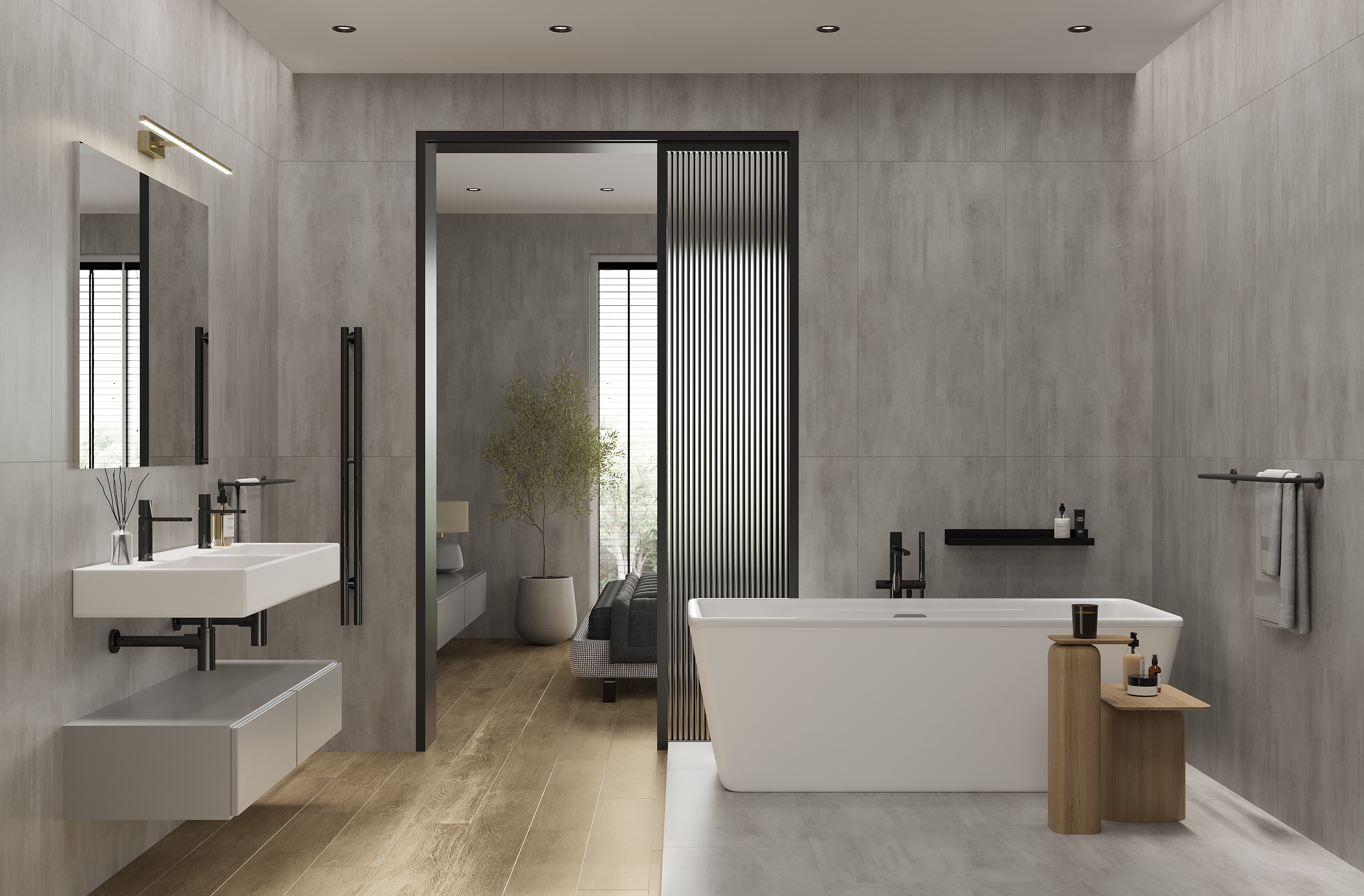 УТ-00016001 На пол Lines Темно-серый 60x120 - фото 3