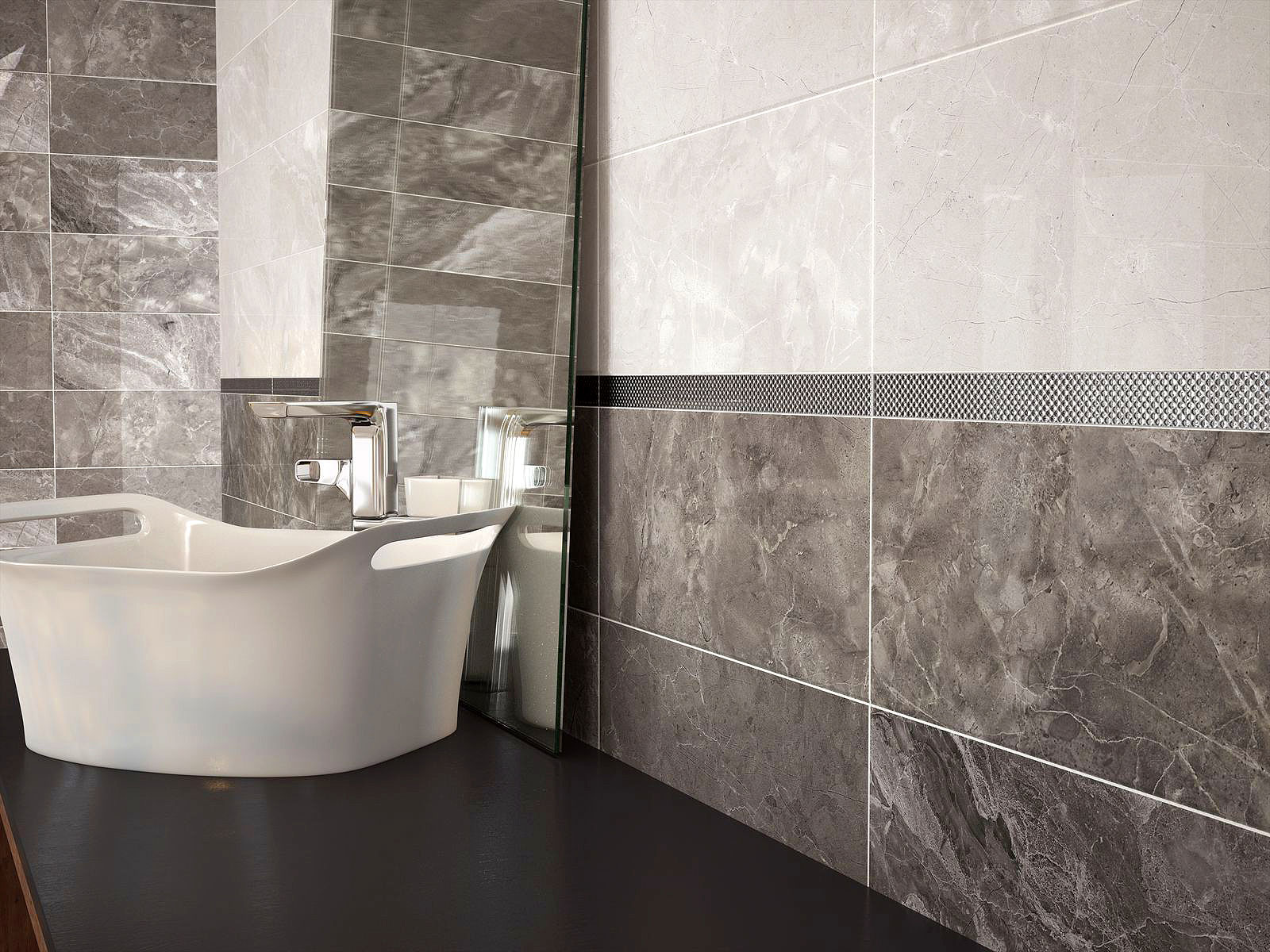 Бордюр Select Zai Grey 7x50 - фото 6