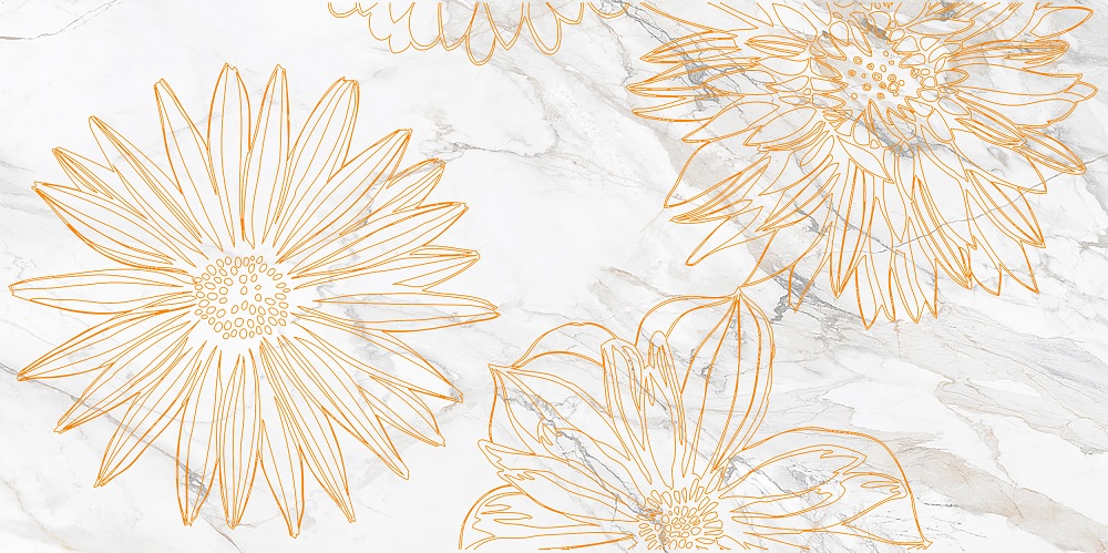 Декор Briere D Flower Белый 1 - фото 11