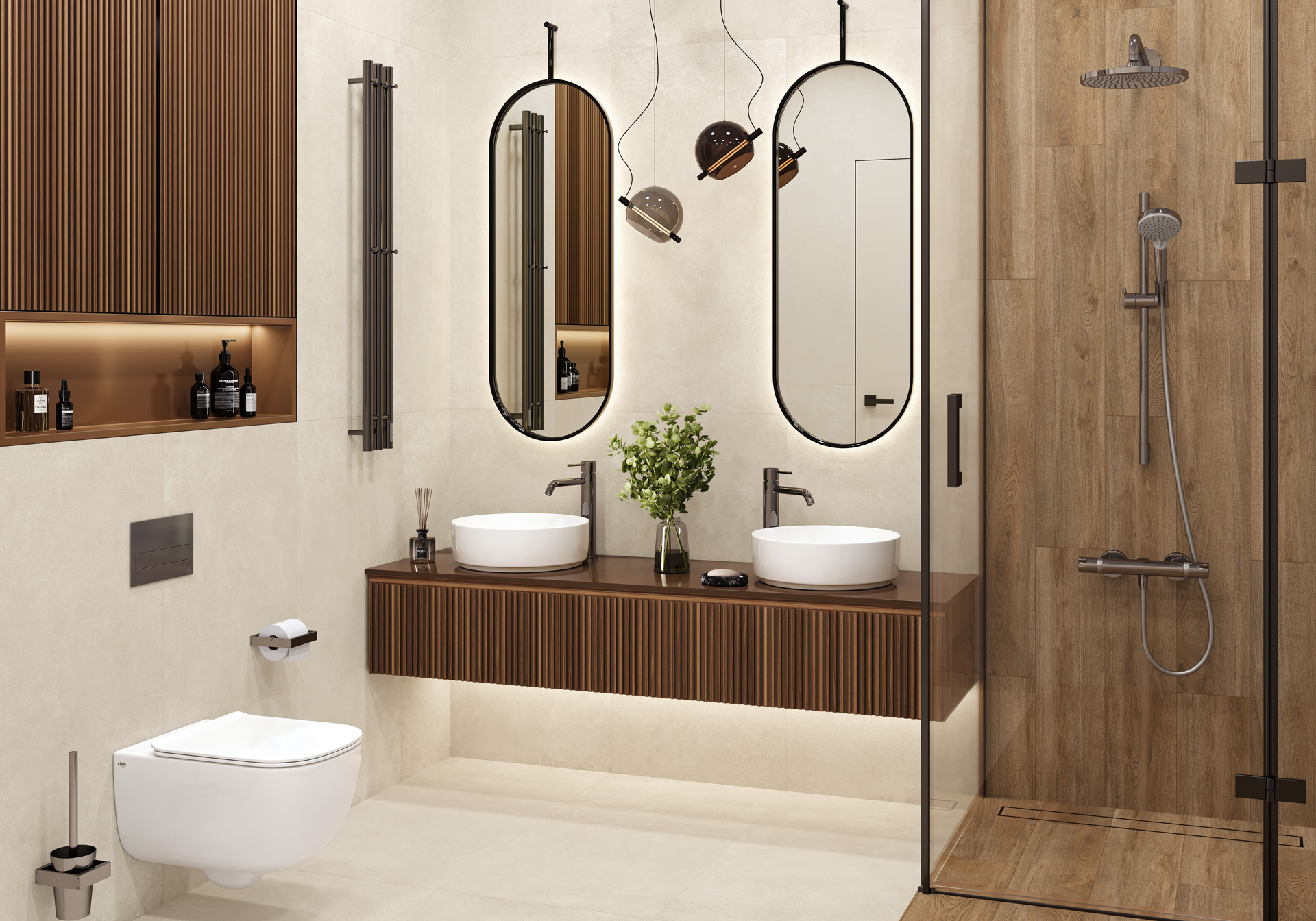 GP60120MIM99M На пол Microcement Black матовый 600x1200x10 - фото 17