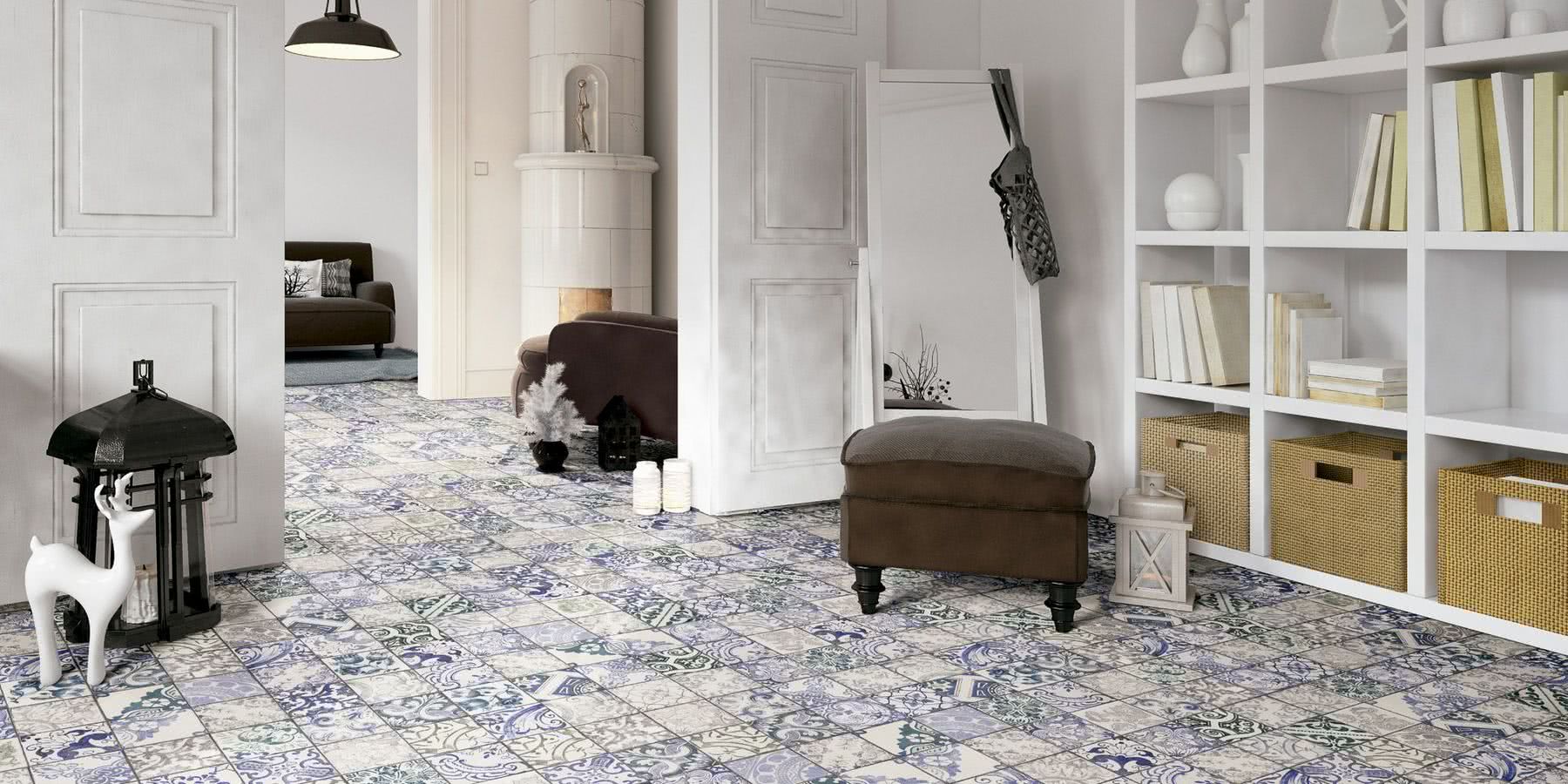 RLN0497 На пол Lisbon-Evora-Sintra Blue 16x16 - фото 2