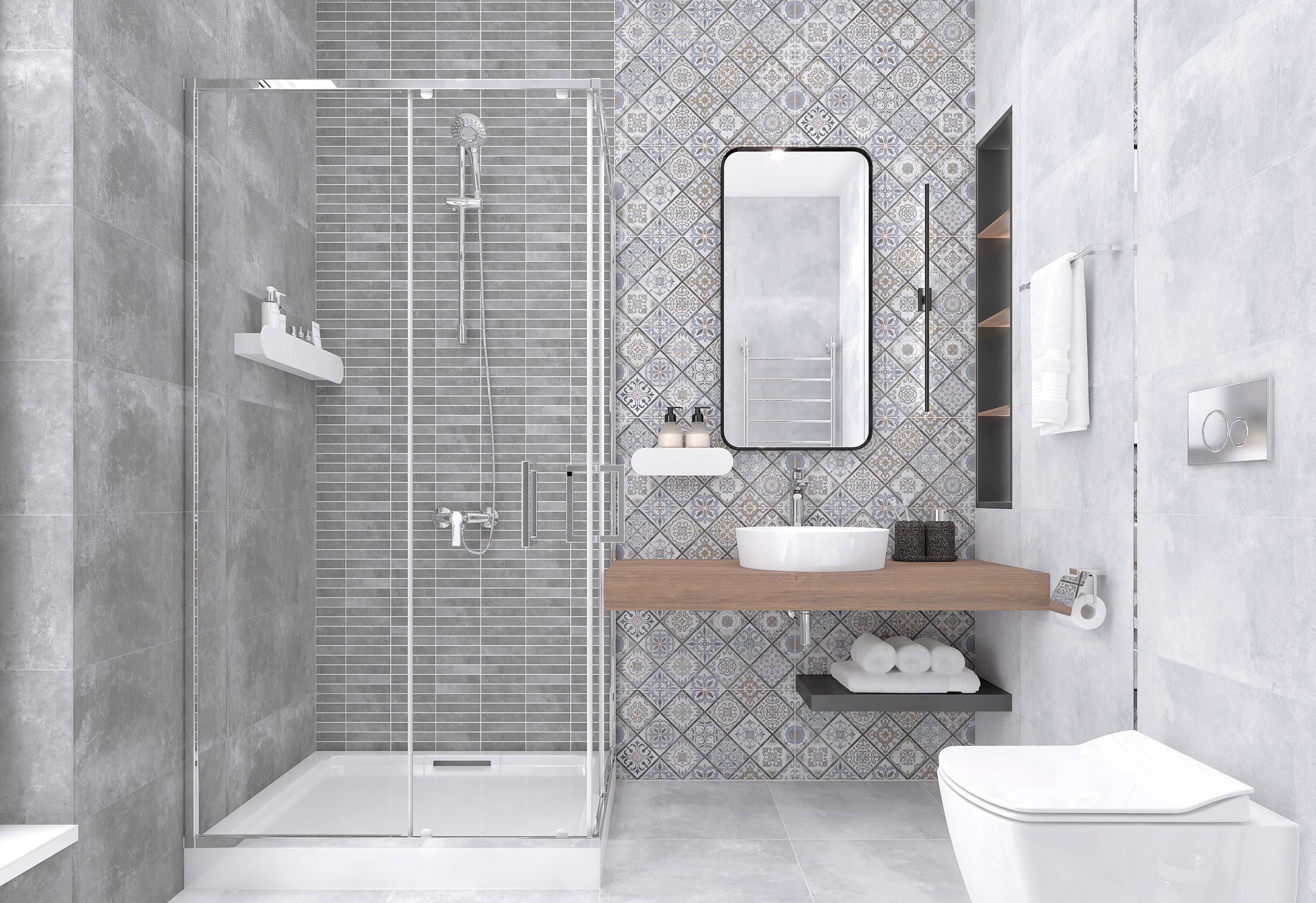 На пол Etnis Светло-Серый 50х50 - фото 11