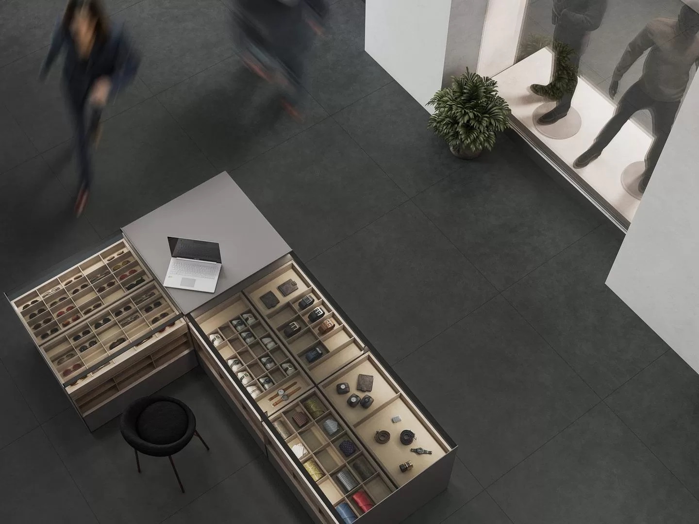 KM6060G0811R На пол Про Чементо Синий матовый обрезной 60х60x0.9 - фото 22