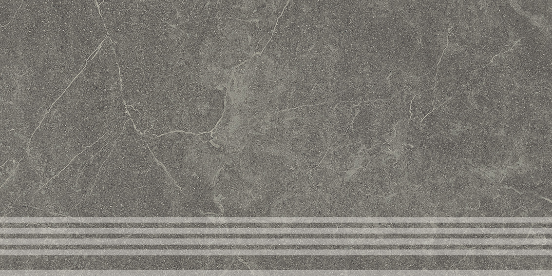 KM6060G0531RGRF Ступень Эстерель Фронтальная серый тёмный матовый обрезной 30x60x0.9