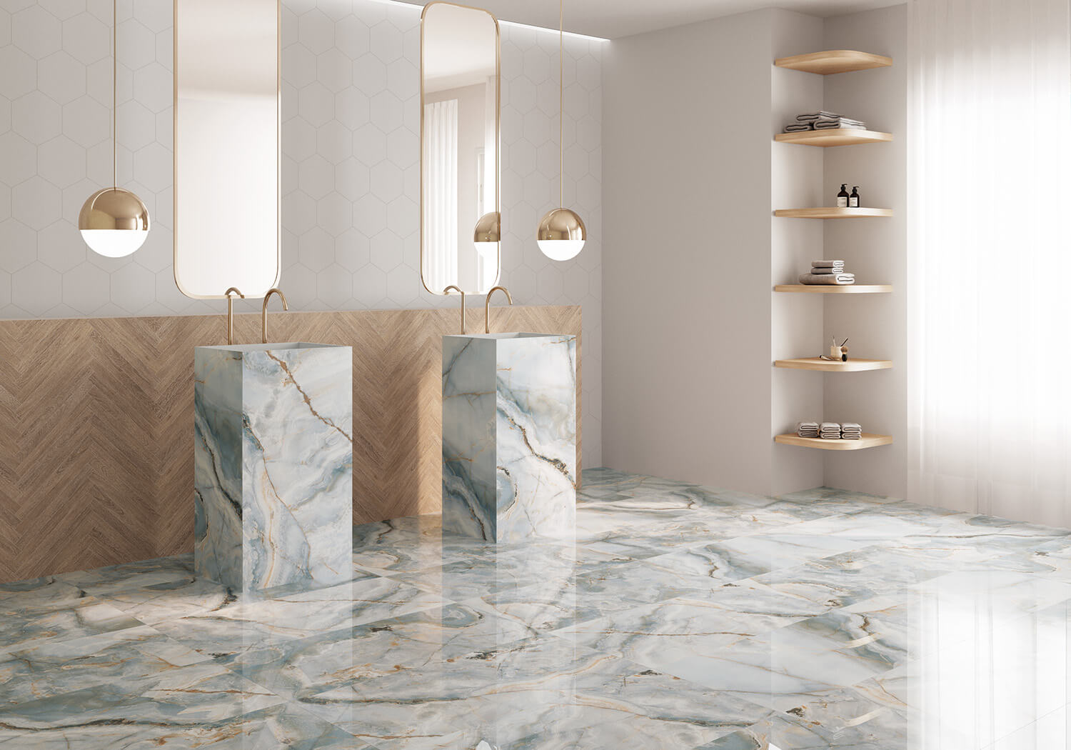 На пол Gladstone Beige P 60x120 - фото 7