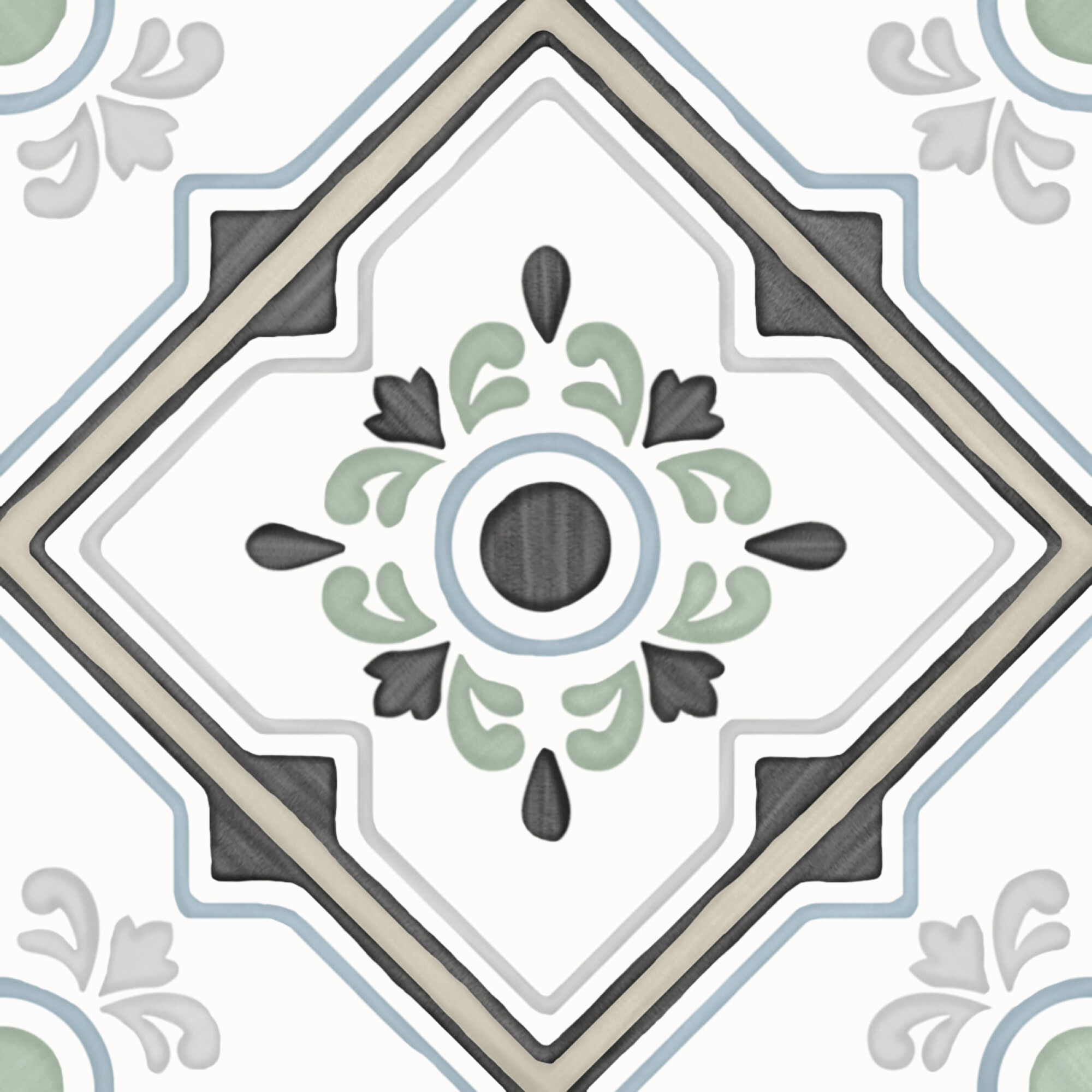 3356231082 На пол Tanger Sand Bloom 12.3x12.3 - фото 2