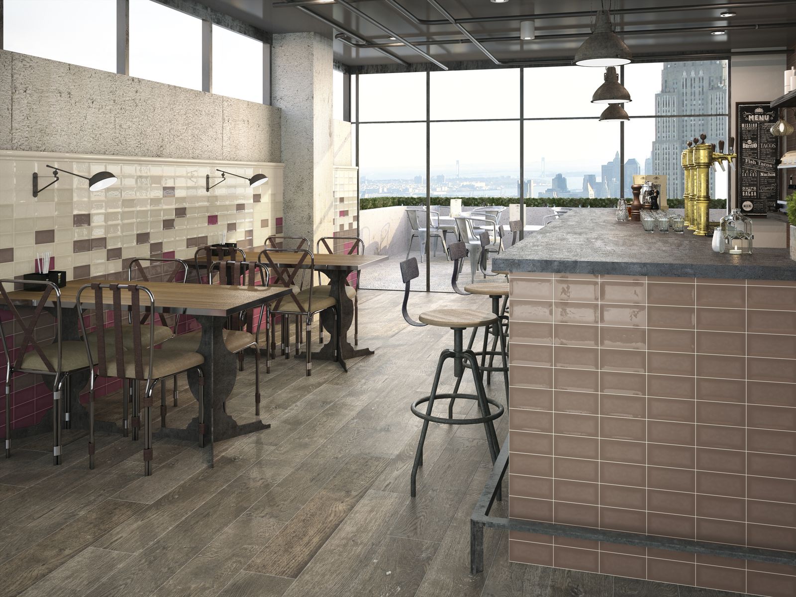 На стену Piemonte Graphite 7.5x15 - фото 3