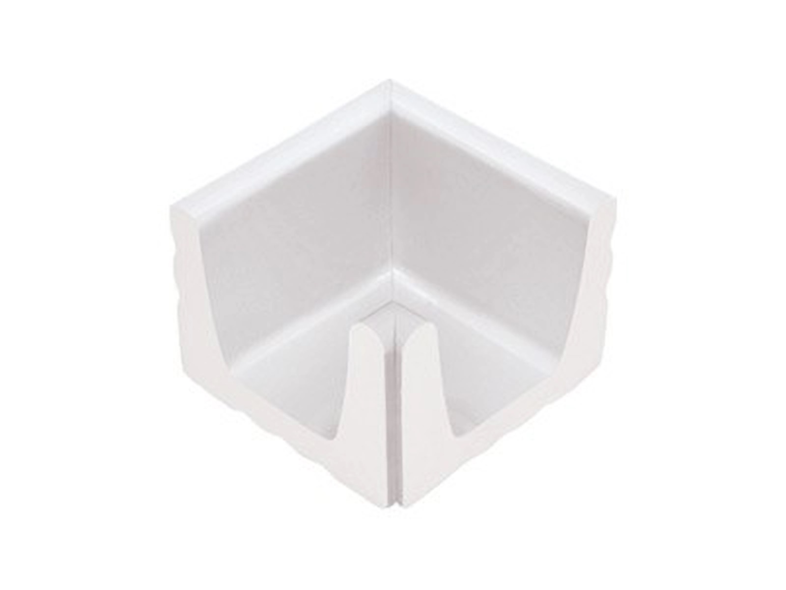 K133  Декоративная вставка Olympic Series Внутренний угол водоотводного канала White 15x15